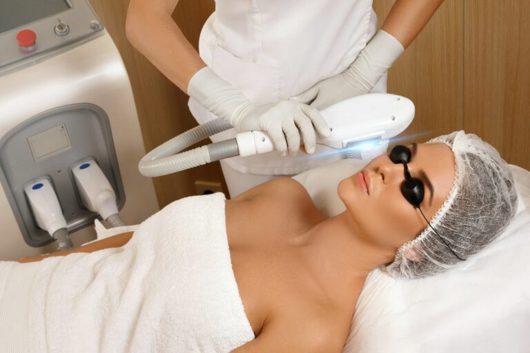 Beautiful woman in beauty salon receiving BBL Treatment in Henderson, NV | Tru Beauty by Trevor